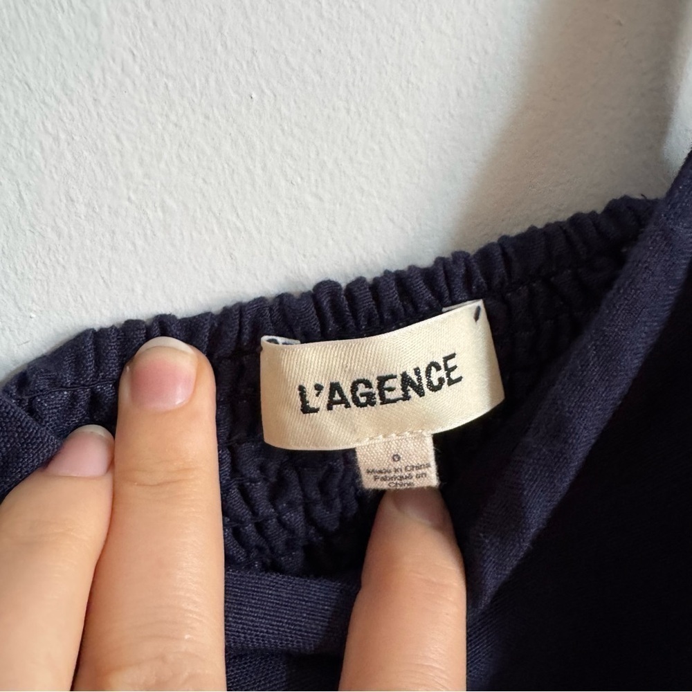 L'Agence Jessamy Empire Waist Linen Dress 0 - Picture 10 of 10